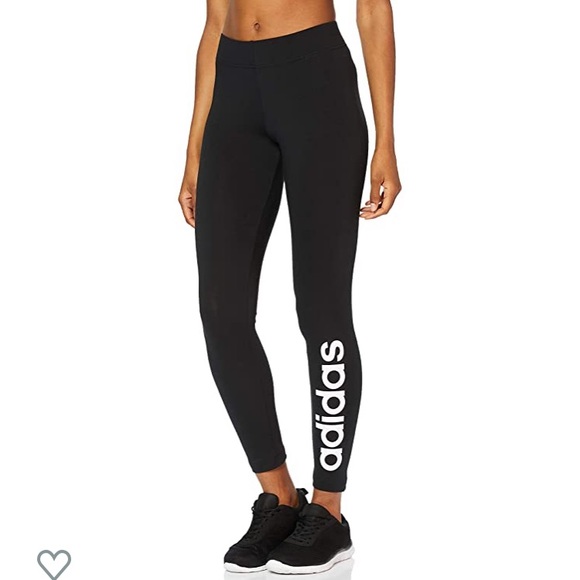 Pants \u0026 Jumpsuits | New Adidas Black Leggings W E Lin Tight Medium |  Poshmark